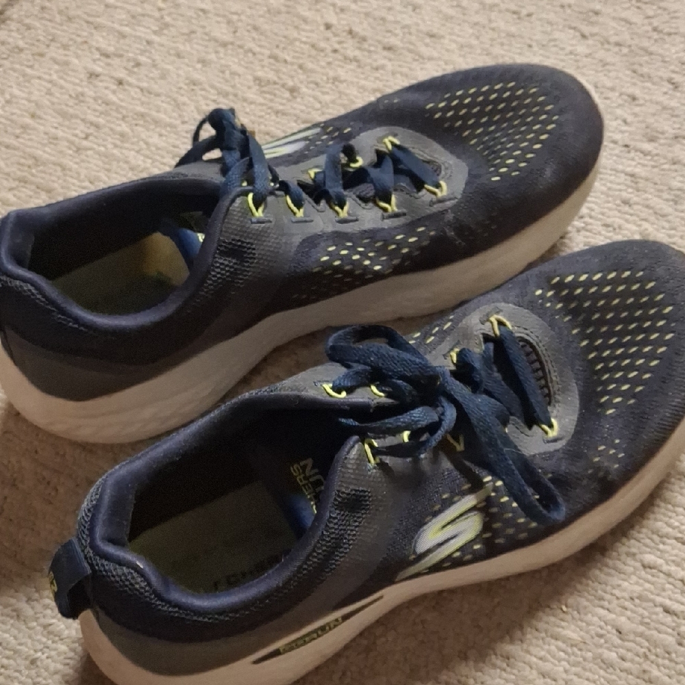 Skechers Men's Blue and Yellow Sneakers